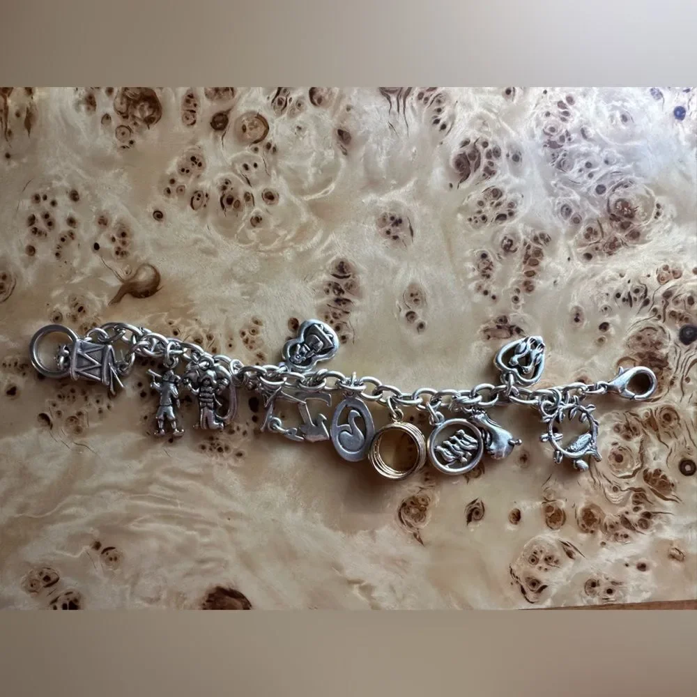 Chunky Twelve Days of Christmas Charm Bracelet